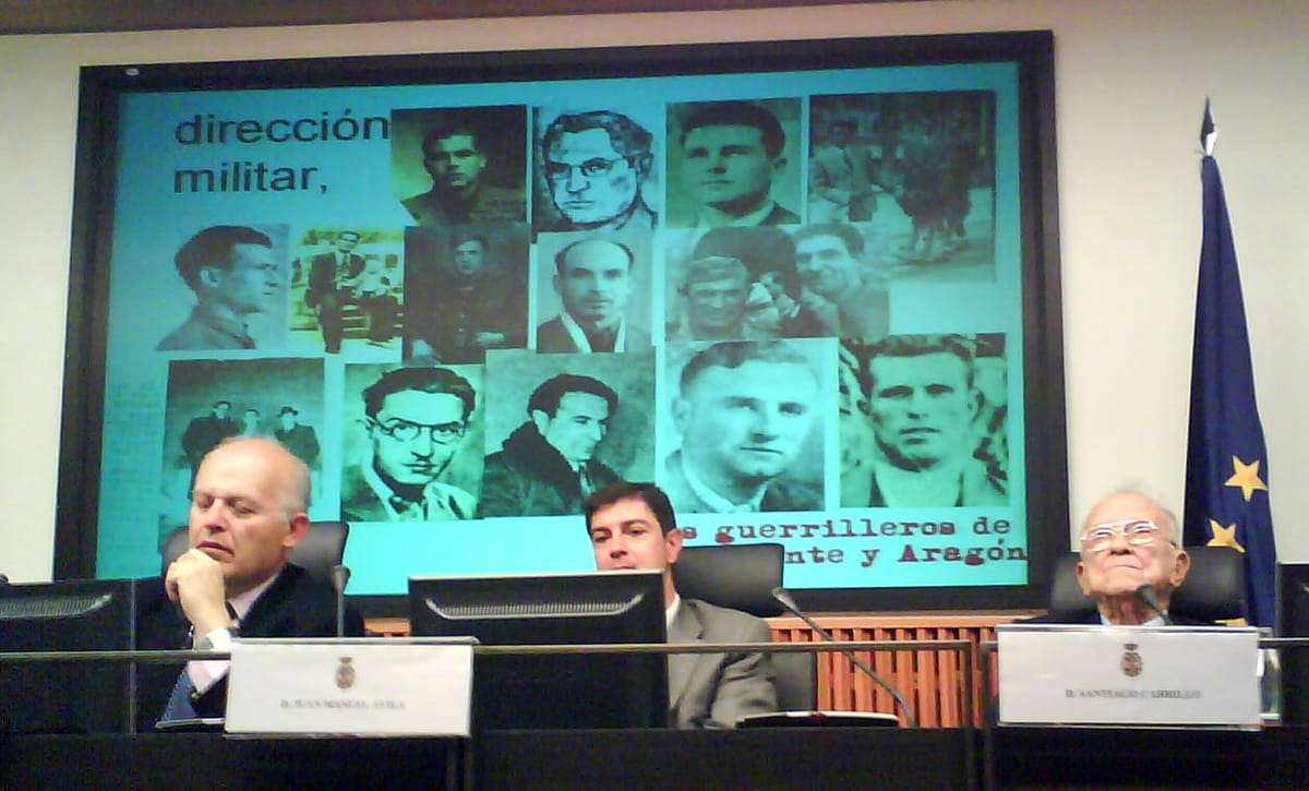 Presentación del libro Los Guerrilleros de Levante y Aragón en el Congreso de los Diputados, 2008