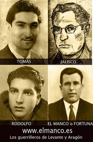 Reencuentro de los guerrilleros de La Pesquera años después de la contienda